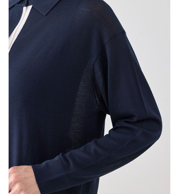 Rope&rsquo;Picnic「【2点セット】配色デザインカーディガン&インナーアンサンブル/イージーケア」|カーディガン|