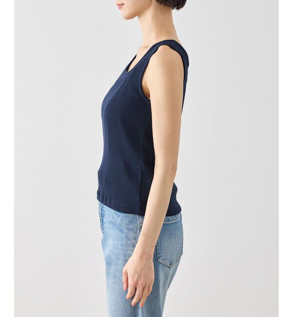 Rope&rsquo;Picnic「【2点セット】配色デザインカーディガン&インナーアンサンブル/イージーケア」|カーディガン|