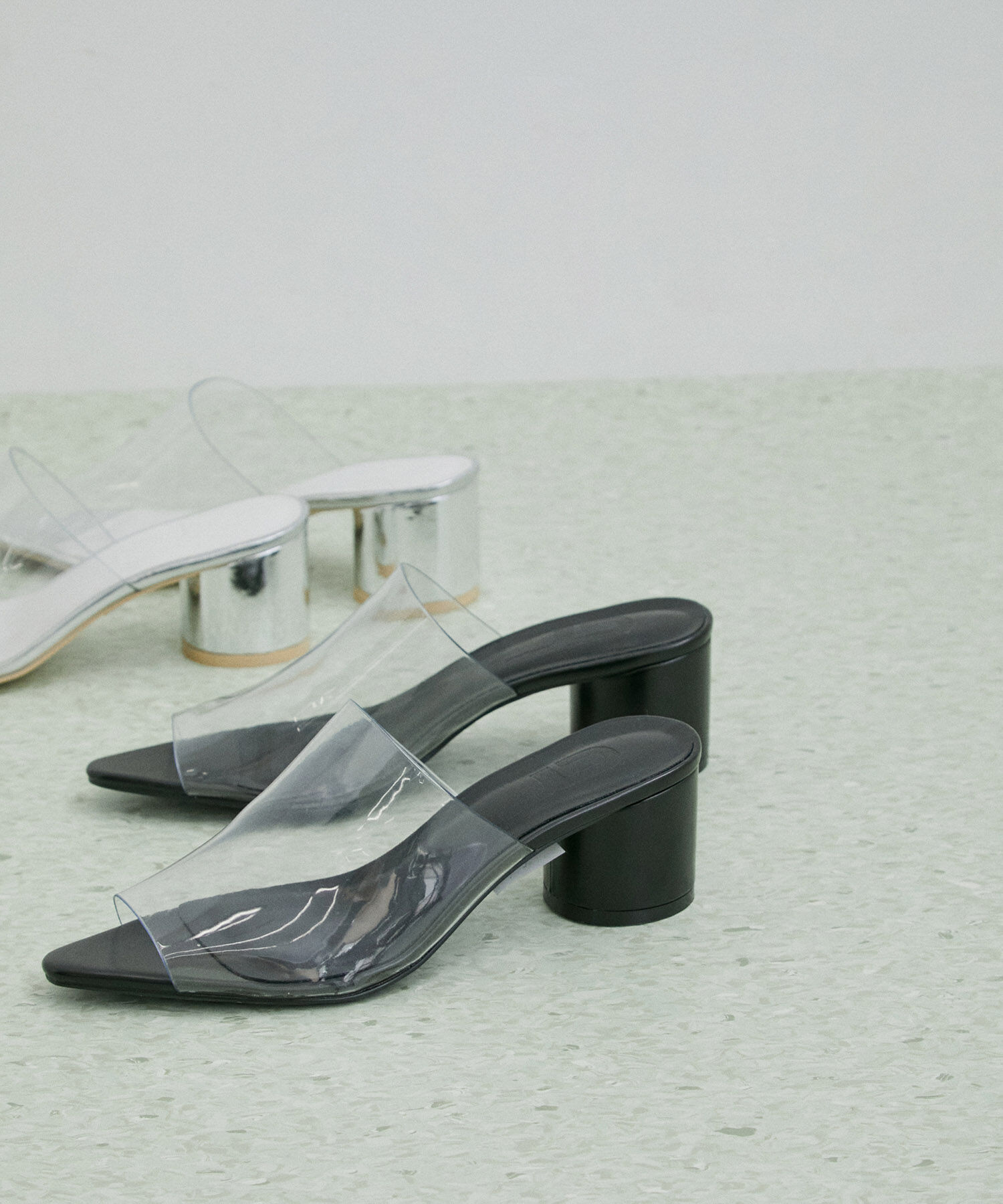 ADAM ET ROPE'「クリアミュール」|サンダル|