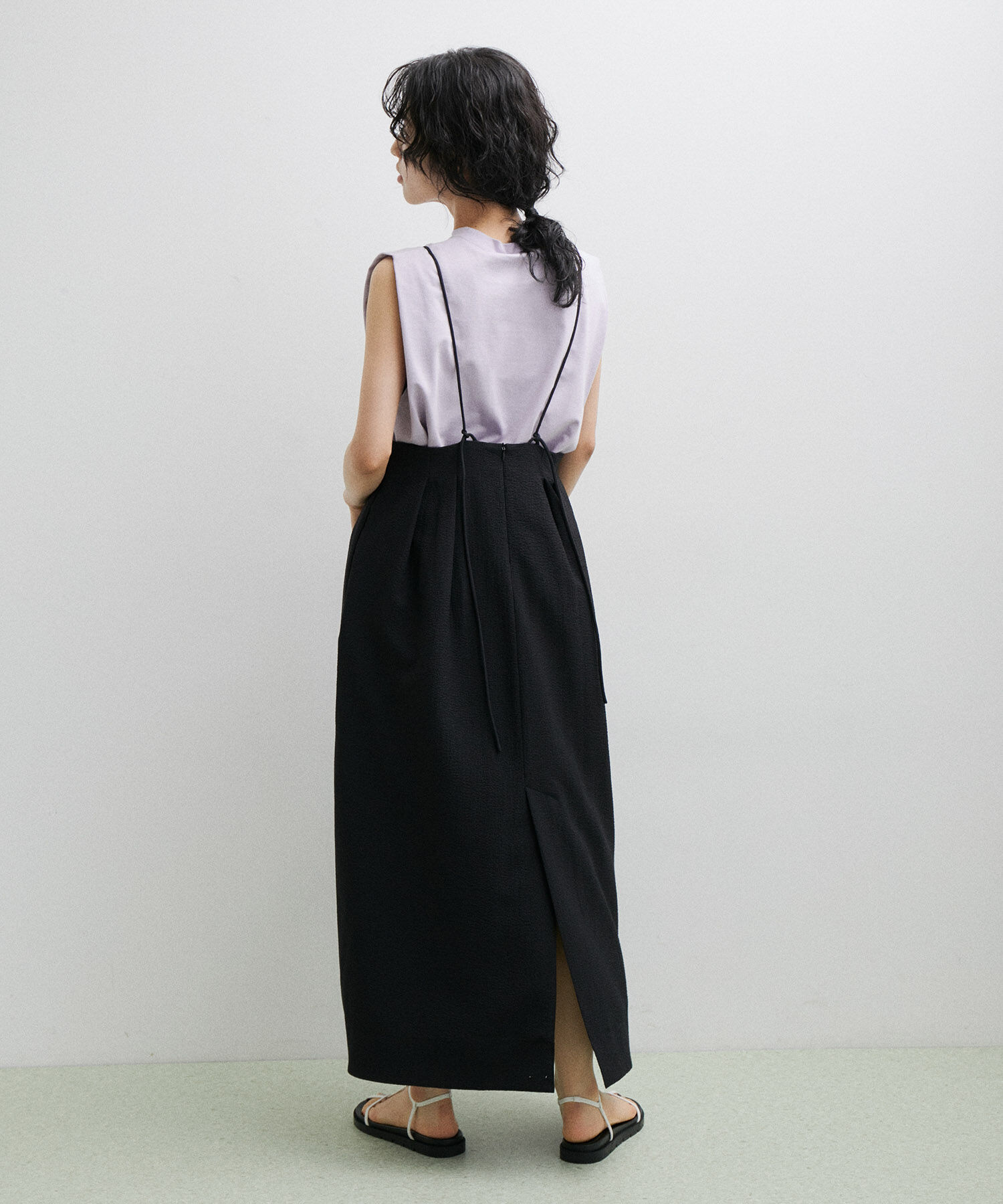 ADAM ET ROPE'「フクレジャカードコクーンワンピース」|ワンピース|