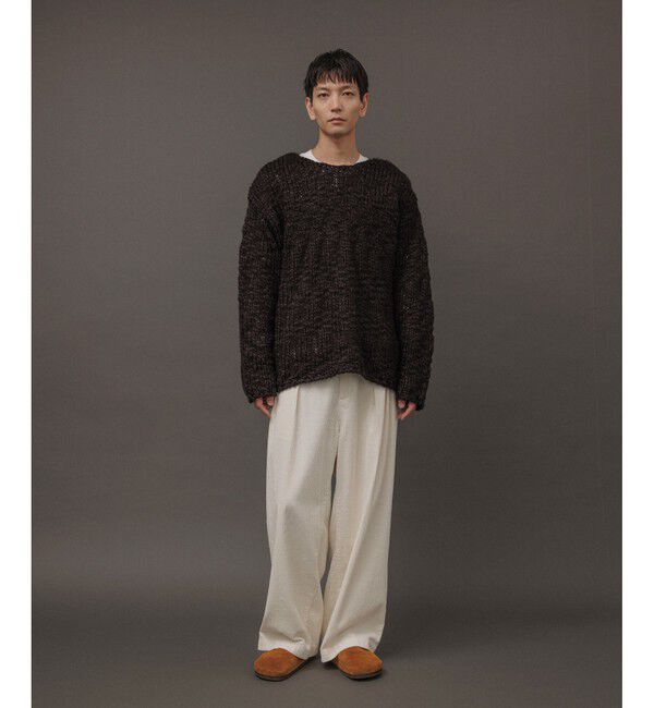 ADAM ET ROPE'「【WEB限定】2タック ワイドストレート ドカンパンツ / バギーパンツ /コーデュロイ / ユニセックス」|チノ|