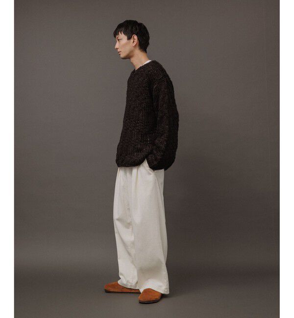 ADAM ET ROPE'「【WEB限定】2タック ワイドストレート ドカンパンツ / バギーパンツ /コーデュロイ / ユニセックス」|チノ|