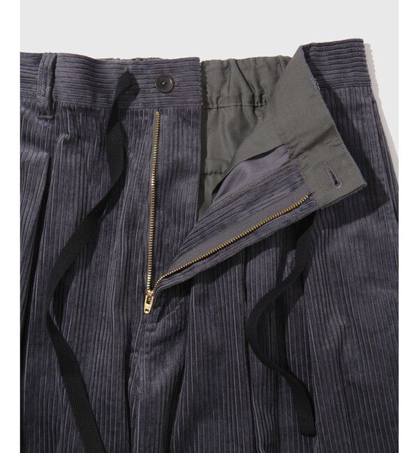 ADAM ET ROPE'「【WEB限定】2タック ワイドストレート ドカンパンツ / バギーパンツ /コーデュロイ / ユニセックス」|チノ|