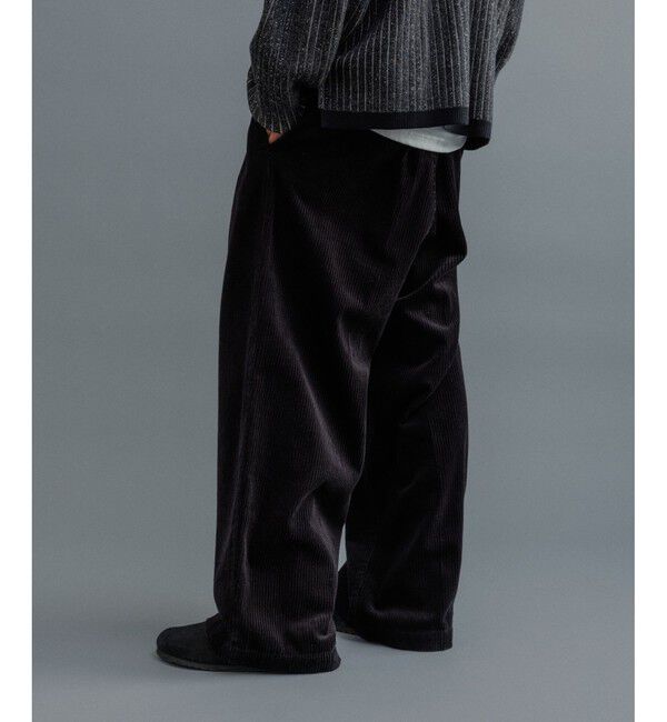 ADAM ET ROPE'「【WEB限定】2タック ワイドストレート ドカンパンツ / バギーパンツ /コーデュロイ / ユニセックス」|チノ|