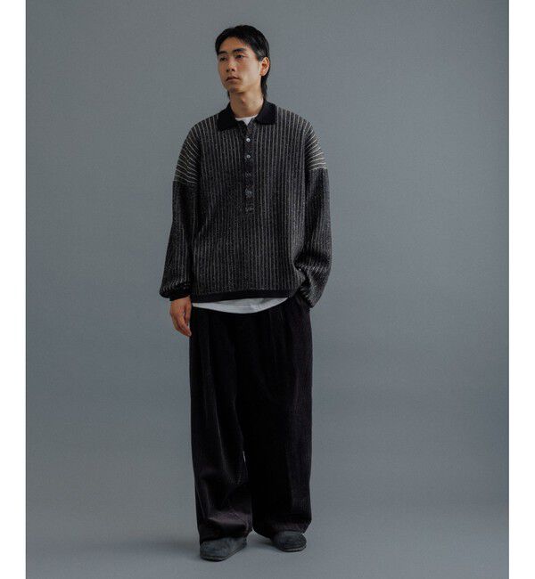 ADAM ET ROPE'「【WEB限定】2タック ワイドストレート ドカンパンツ / バギーパンツ /コーデュロイ / ユニセックス」|チノ|