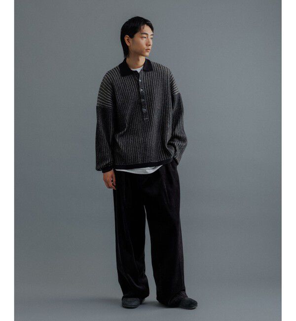 ADAM ET ROPE'「【WEB限定】2タック ワイドストレート ドカンパンツ / バギーパンツ /コーデュロイ / ユニセックス」|チノ|