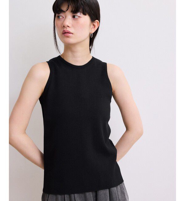 ADAM ET ROPE'「【WEB限定】ニットタンクセットクロップドプルオーバー」|その他|