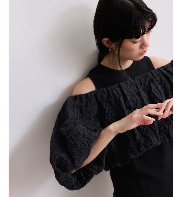 ADAM ET ROPE'「【WEB限定】ニットタンクセットクロップドプルオーバー」|その他|