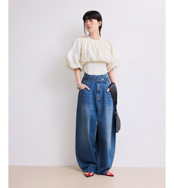 ADAM ET ROPE'「【WEB限定】ニットタンクセットクロップドプルオーバー」|その他|