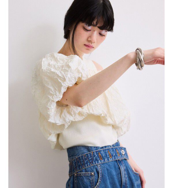 ADAM ET ROPE'「【WEB限定】ニットタンクセットクロップドプルオーバー」|その他|