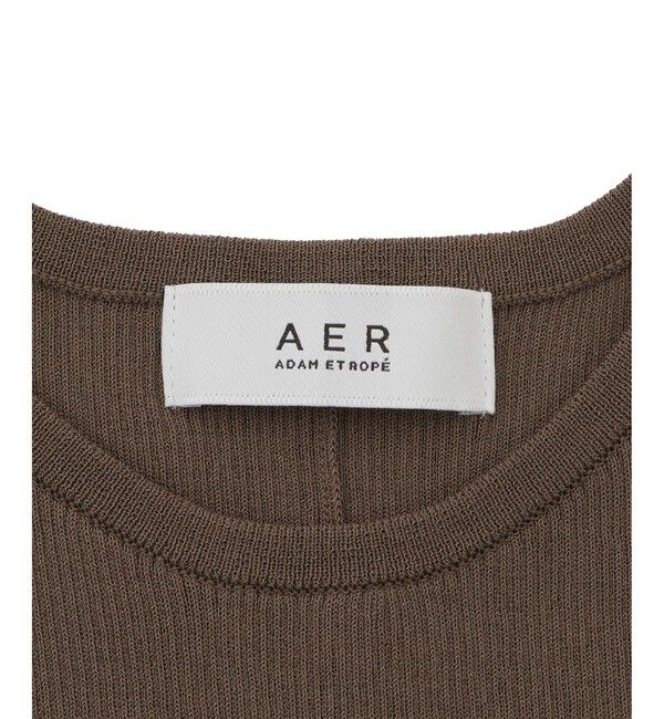 ADAM ET ROPE'「【WEB限定】ニットタンクセットクロップドプルオーバー」|その他|