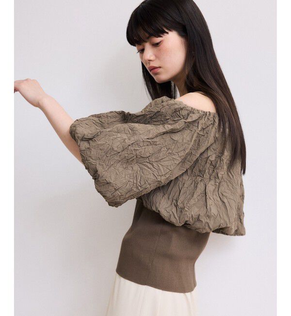 ADAM ET ROPE'「【WEB限定】ニットタンクセットクロップドプルオーバー」|その他|