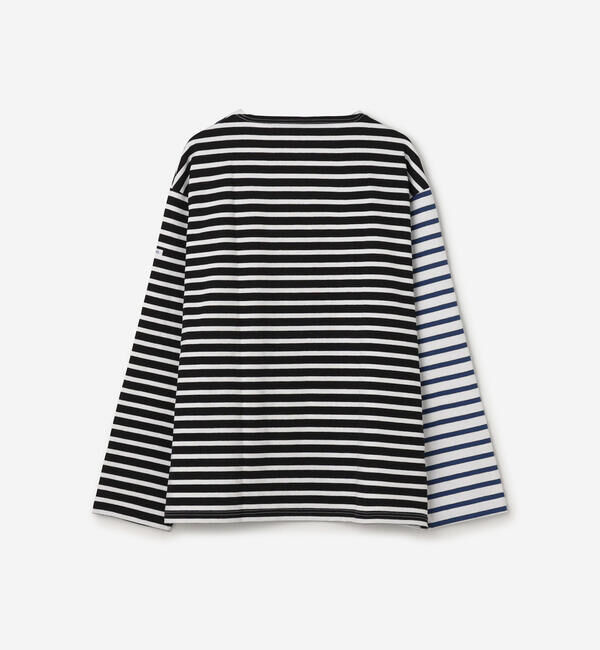 ORCIVAL「ORCIVAL | ハーレクイン コットンロード クルーネック フレンチバスクTシャツ MEN」|Tシャツ・カットソー|