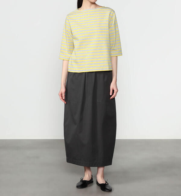 ORCIVAL「ORCIVAL | コットンロード ショートスリーブ ボートネックバスクシャツ WOMEN」|Tシャツ・カットソー|