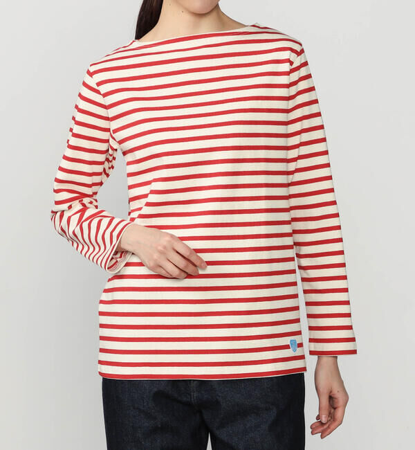 ORCIVAL「ORCIVAL | コットンロード ボートネック フレンチバスクTシャツ WOMEN」|Tシャツ・カットソー|