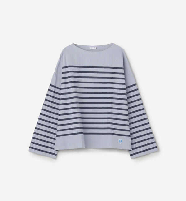 ORCIVAL「ORCIVAL | ラッセル ボートネック ワイドセーラーTシャツ WOMEN」|Tシャツ・カットソー|BLUE系2