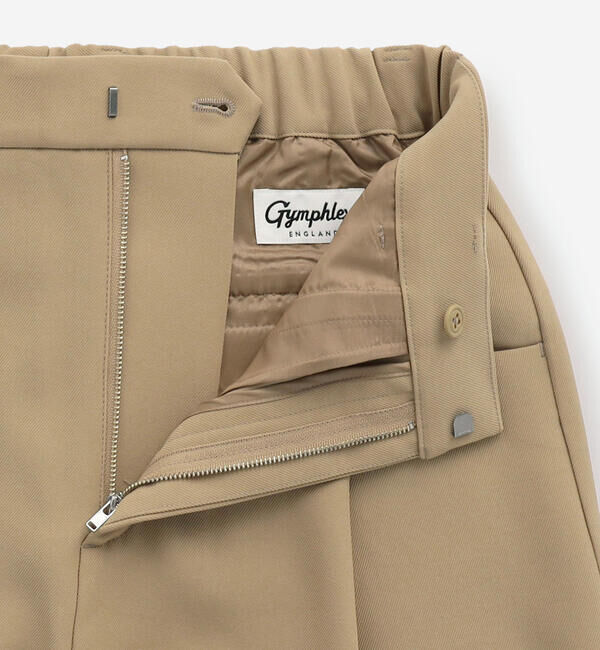 GYMPHLEX「Gymphlex | タック ワイドイージーパンツ WOMEN」|チノ|