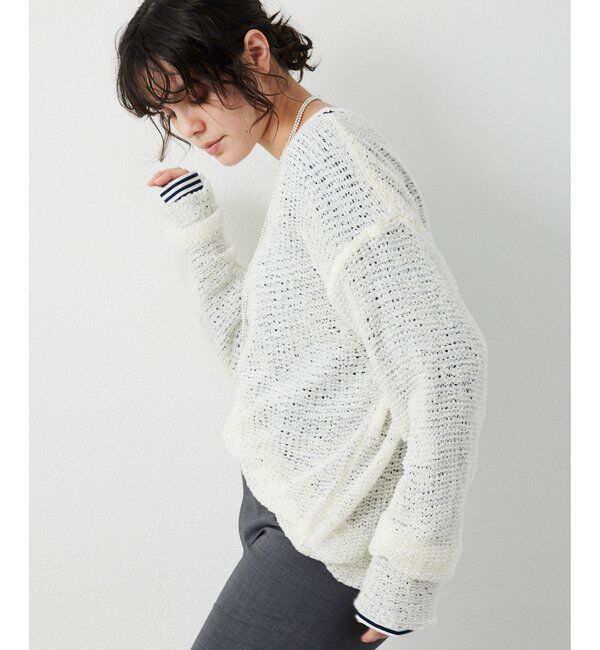 THE PAUSE「【THE PAUSE】メッシュプルオーバー」|ニット・セーター|