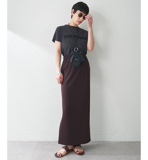  「カットジョーゼットスリットスカート」|スカート|