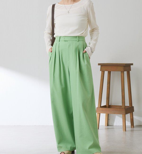  「シェルタリング3タックパンツ」|チノ|