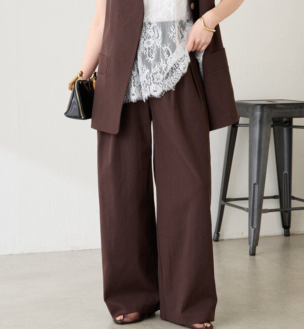  「シェルタリング3タックパンツ」|チノ|