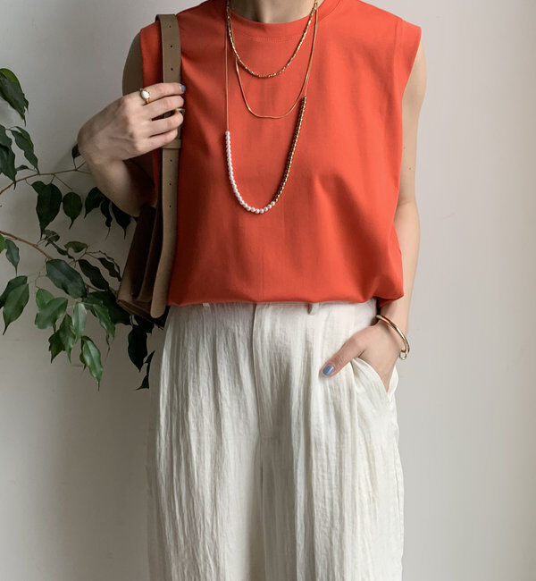  「裾切替タンクプルオーバー」|Tシャツ・カットソー|