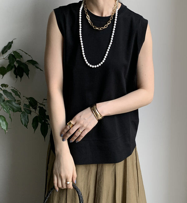  「裾切替タンクプルオーバー」|Tシャツ・カットソー|