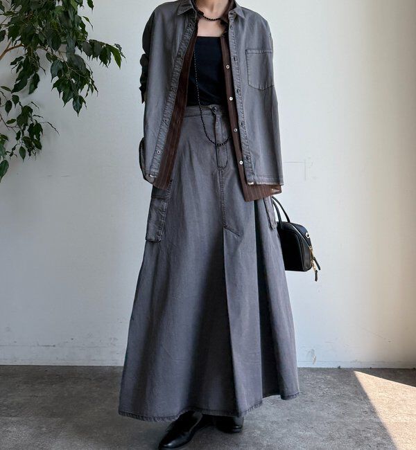  「リヨセルピグメントビッグシャツ」|シャツ・ブラウス|