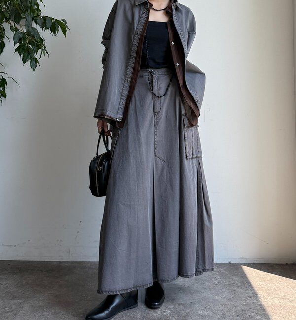  「リヨセルピグメントビッグシャツ」|シャツ・ブラウス|