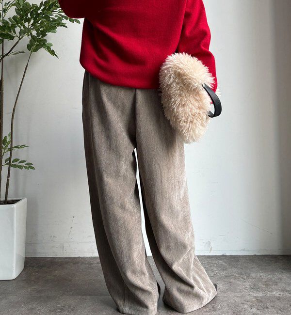  「ヘリンボーンコーデュロイイージーパンツ」|チノ|