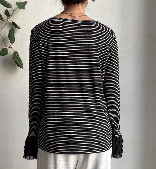  「袖フリルトップス」|Tシャツ・カットソー|