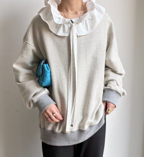  「ダブルフリルカラーブラウス」|シャツ・ブラウス|