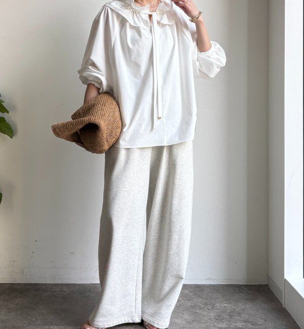  「ダブルフリルカラーブラウス」|シャツ・ブラウス|