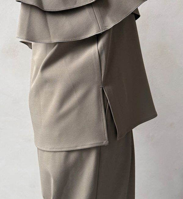  「【セットアップ可能】ドライタッチフリルキャミ」|シャツ・ブラウス|