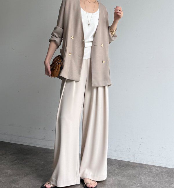  「メッシュノーカラーバックリボンジャケット」|テーラードジャケット|