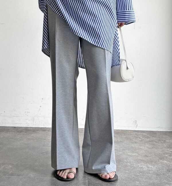  「センタープレスセミフレアパンツ」|チノ|