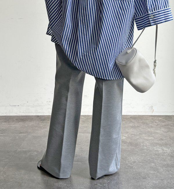  「センタープレスセミフレアパンツ」|チノ|