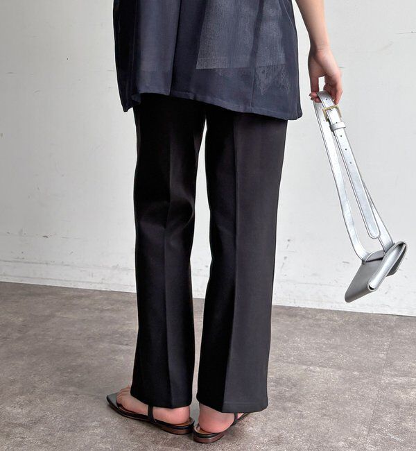  「センタープレスセミフレアパンツ」|チノ|