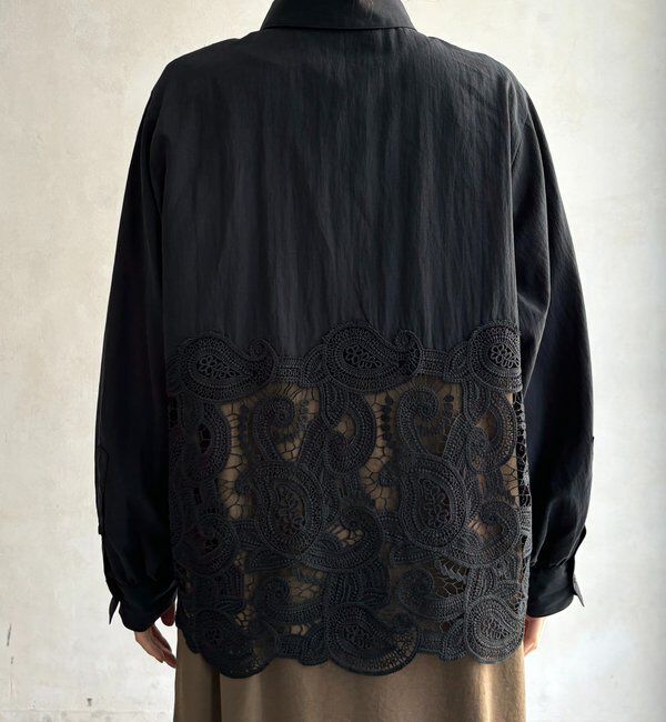  「ケミカルレース切替シャツ」|シャツ・ブラウス|