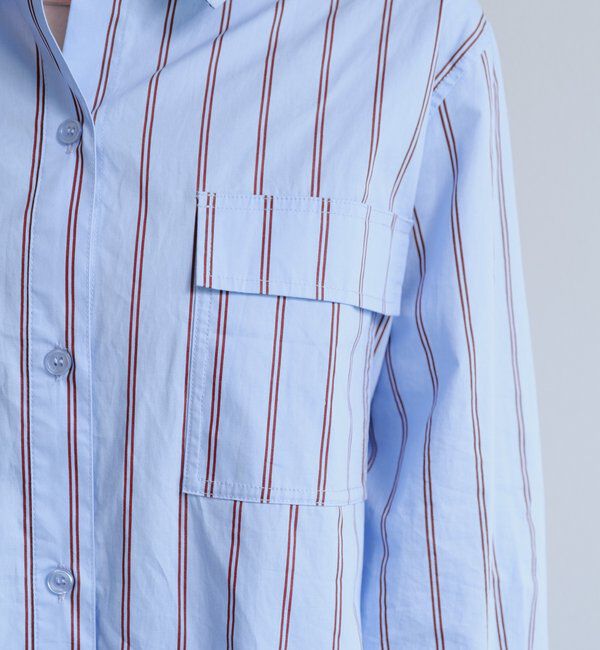  「【セットアップ対応】ストライプシャツ」|シャツ・ブラウス|