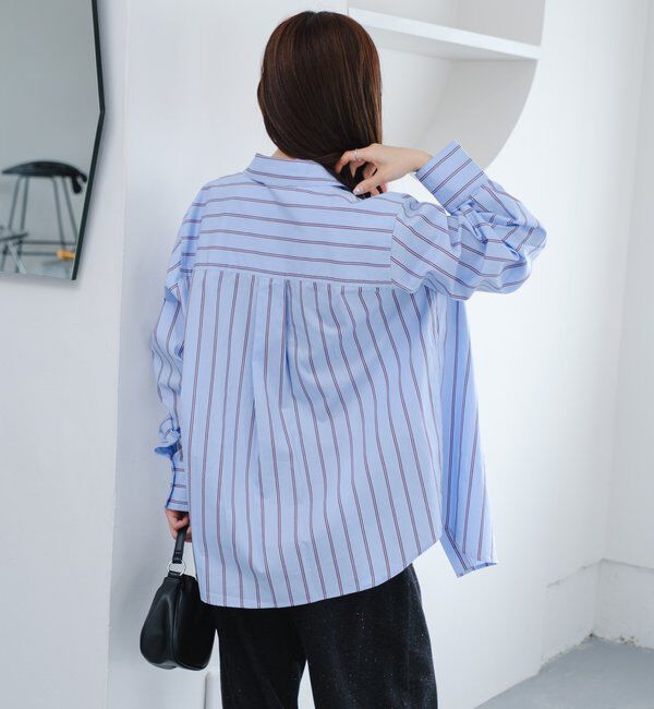  「【セットアップ対応】ストライプシャツ」|シャツ・ブラウス|