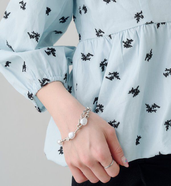  「【花柄&無地】フラワーバルーンブラウス」|シャツ・ブラウス|