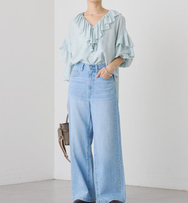  「【RIMH（リムエイチ）】クリーンワイドデニム」|デニム|