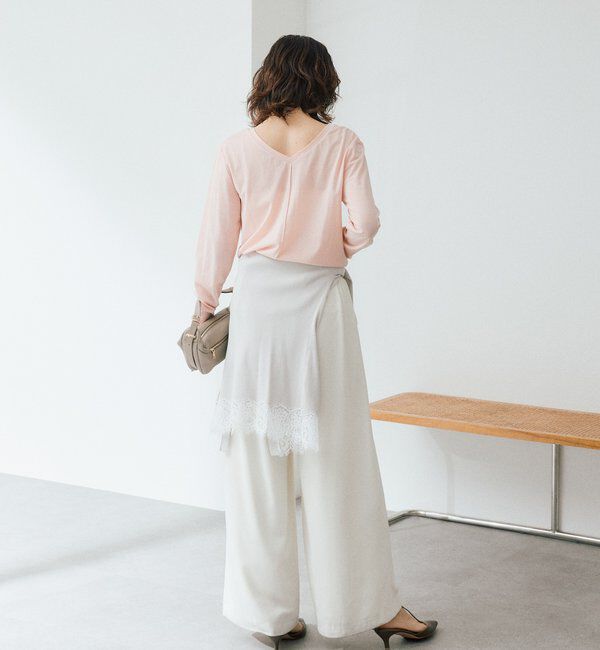  「【着回し力抜群】2wayセミシアーロンTee」|Tシャツ・カットソー|