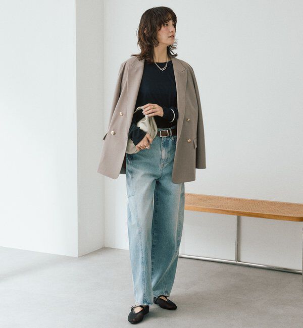  「【着回し力抜群】2wayセミシアーロンTee」|Tシャツ・カットソー|