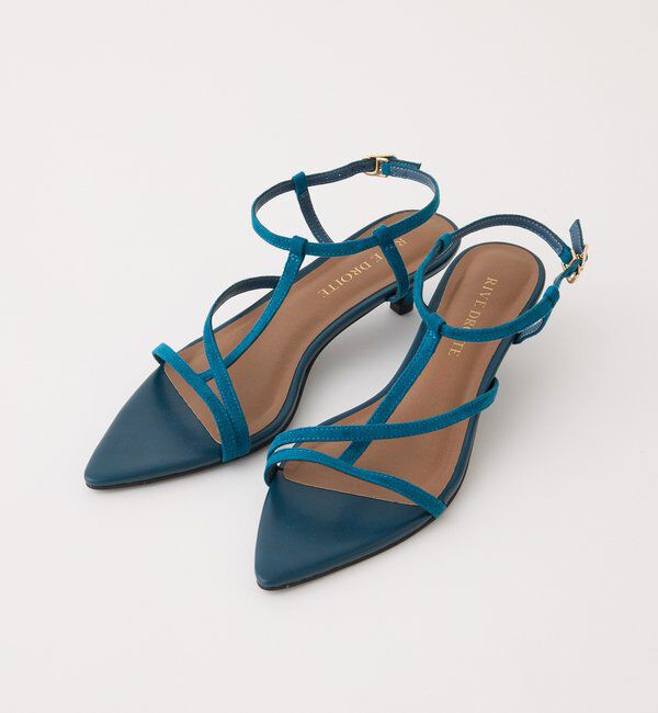  「【抜け感】ポインテッドラインサンダル」|サンダル|