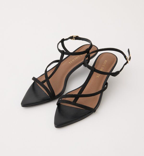  「【抜け感】ポインテッドラインサンダル」|サンダル|