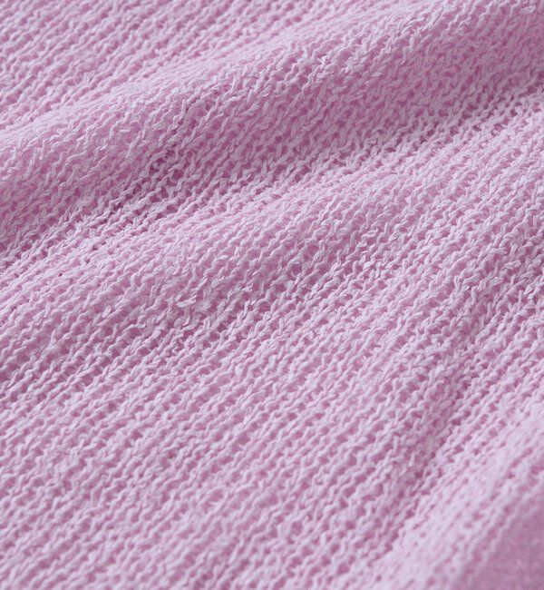  「【通気性/吸水速乾性/軽量/防シワ性】ペーパーポンチョニット」|ニット・セーター|