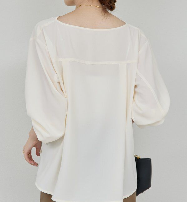  「フロントドレープブラウス」|シャツ・ブラウス|