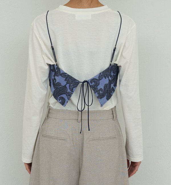  「【セットアップ対応】	ジャガードキャミ」|シャツ・ブラウス|